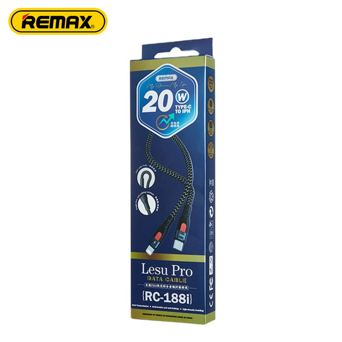 Remax RC-188i 20W Type-C to IPH Fast Charging Data Cable 1m Remax RC-188i 20W Type-C to IPH Fast Charging Data Cable 1m